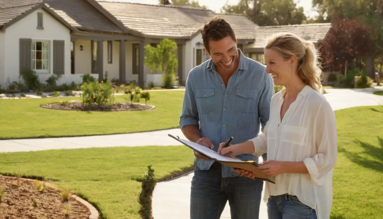 A homeowner talking with a local concrete provider